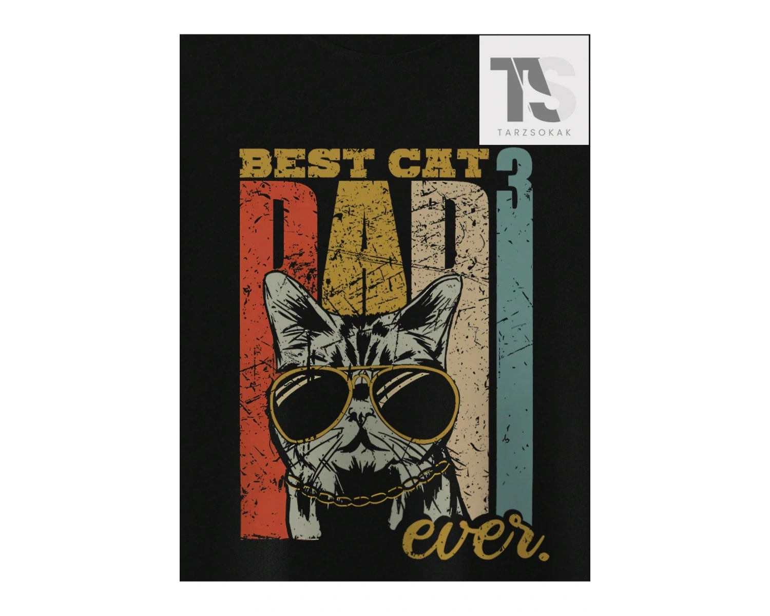 Erkek Karikatür Mektup Baskılı Tişört