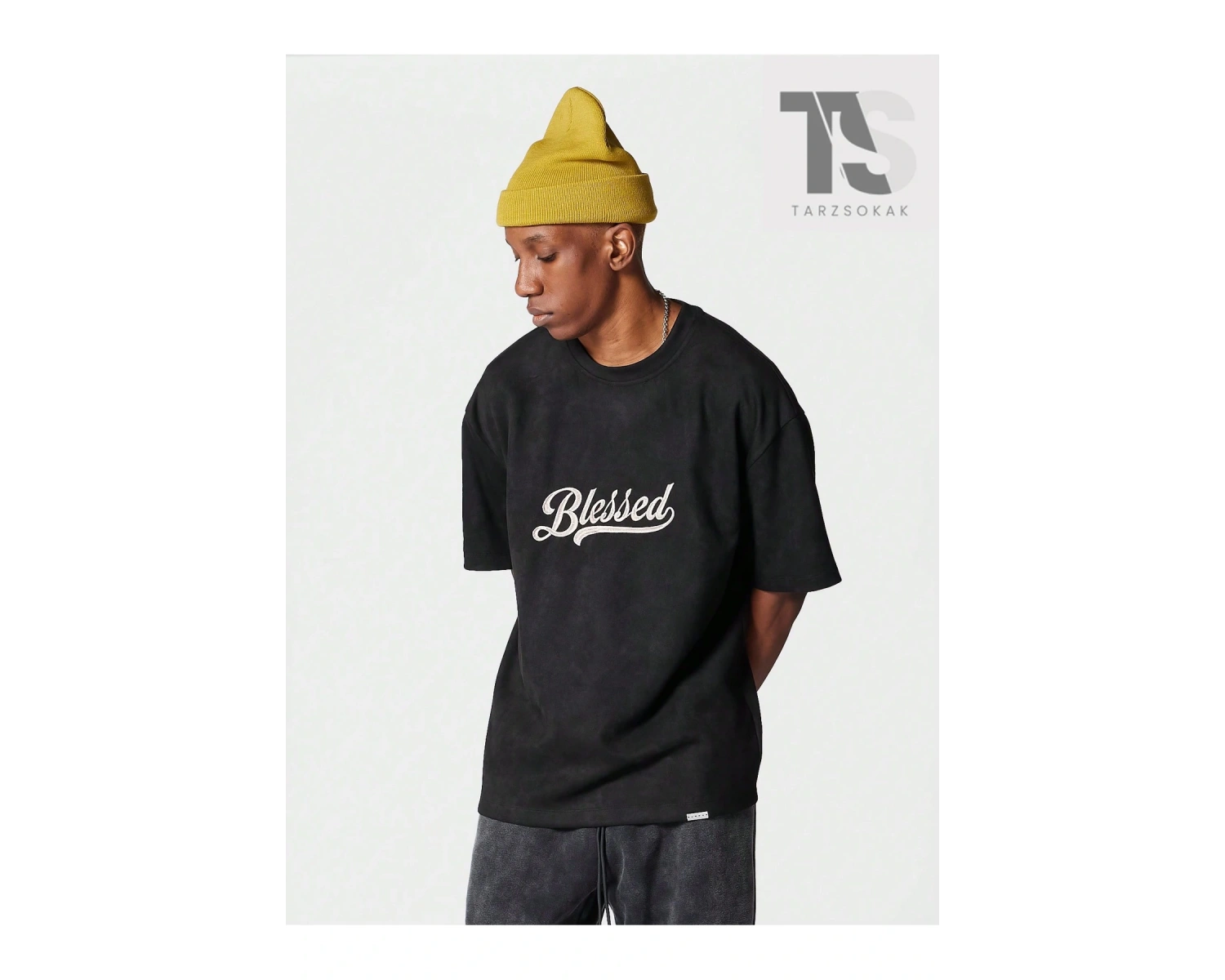 Erkek Kedi Baskılı Tişört