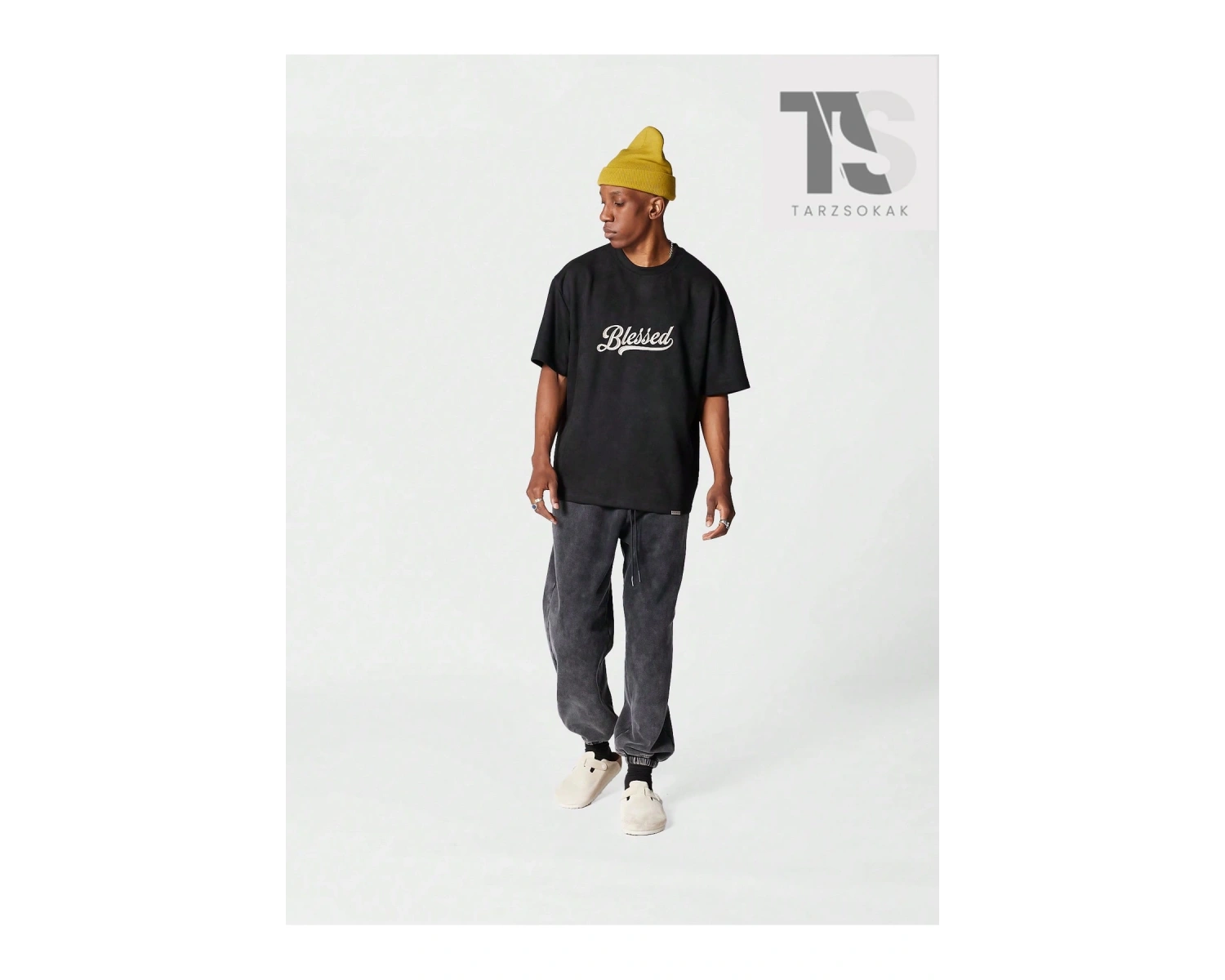 Erkek Kedi Baskılı Tişört