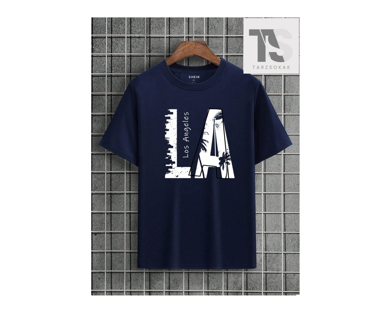 Erkek Kedi & Harf Grafikli Tişört