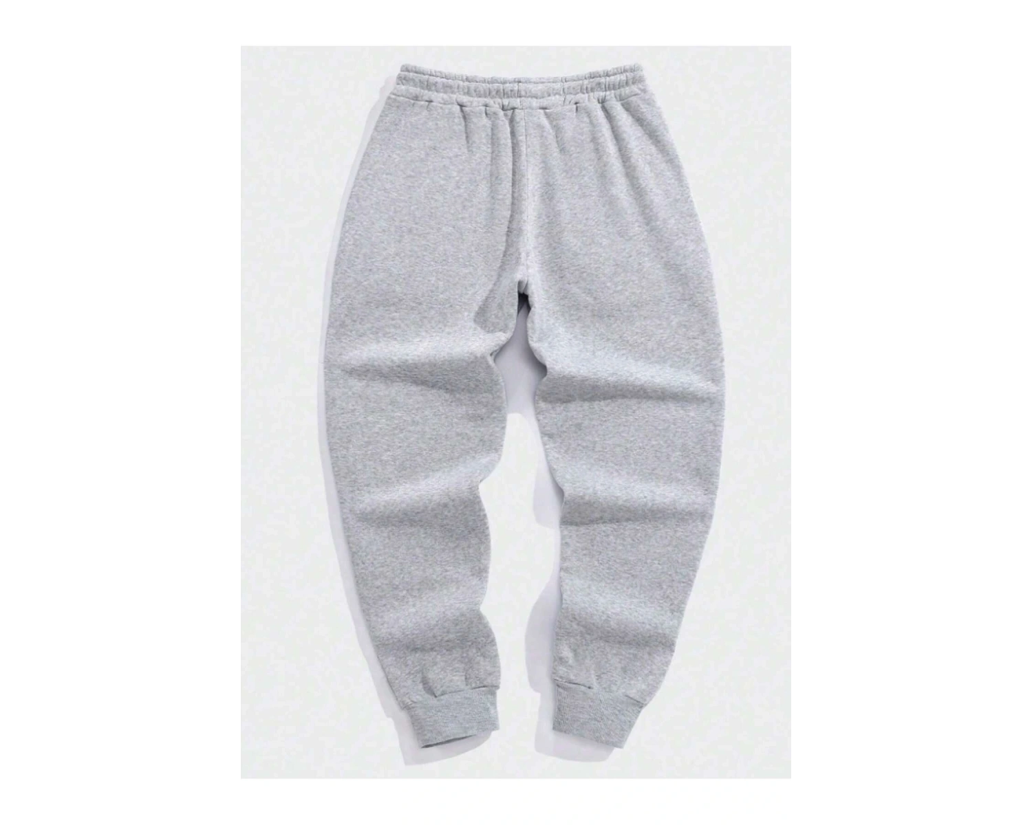 Erkek Mektup Baskı Elastik Bel ve Manşetli Etek Jogger Pantolon