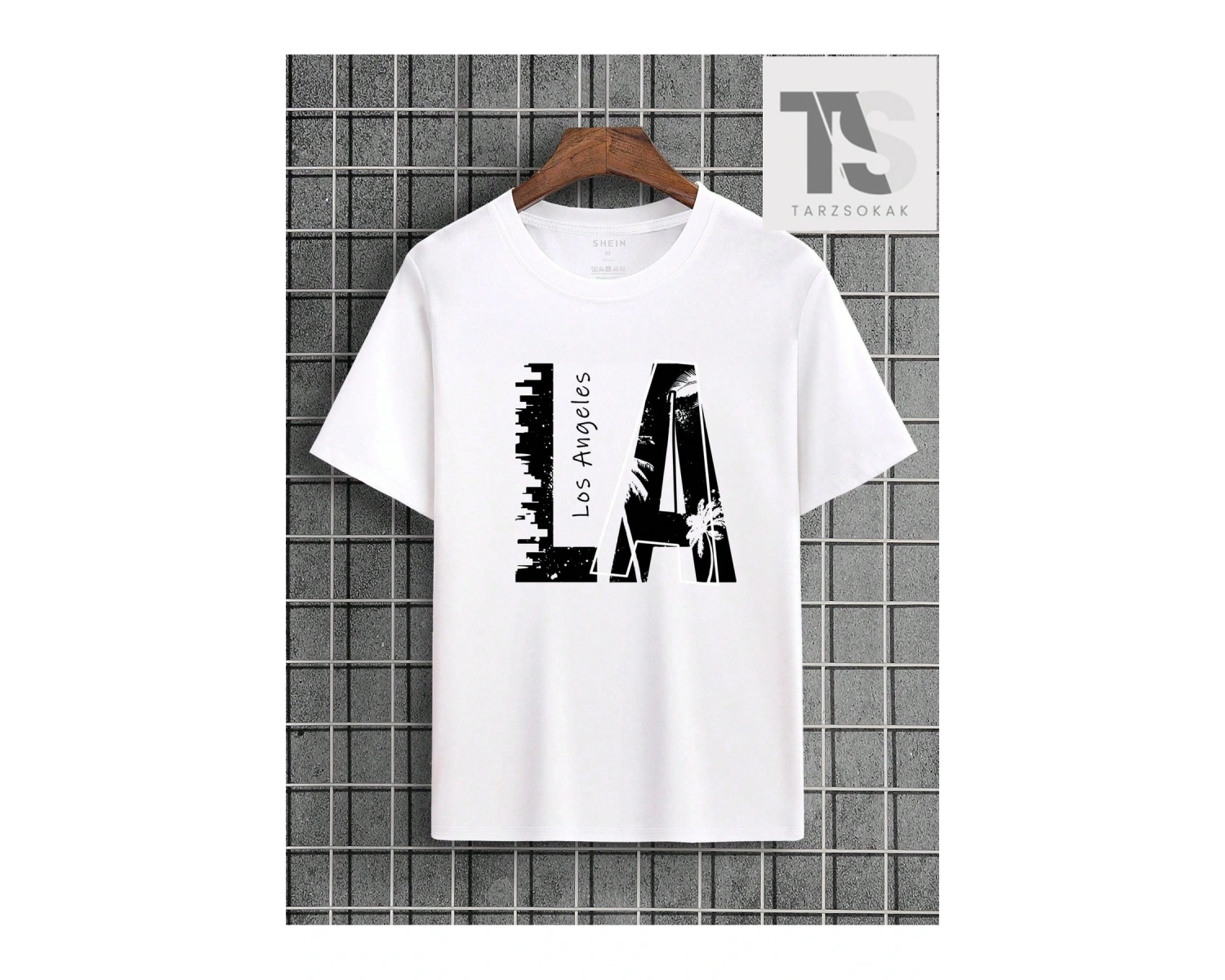 Erkek Mektup Grafikli Tişört