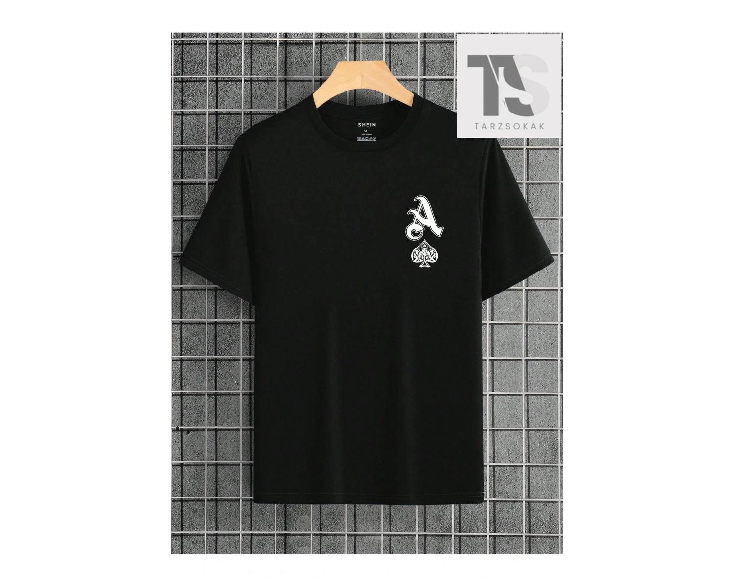 Erkek Mektup Grafikli Tişört