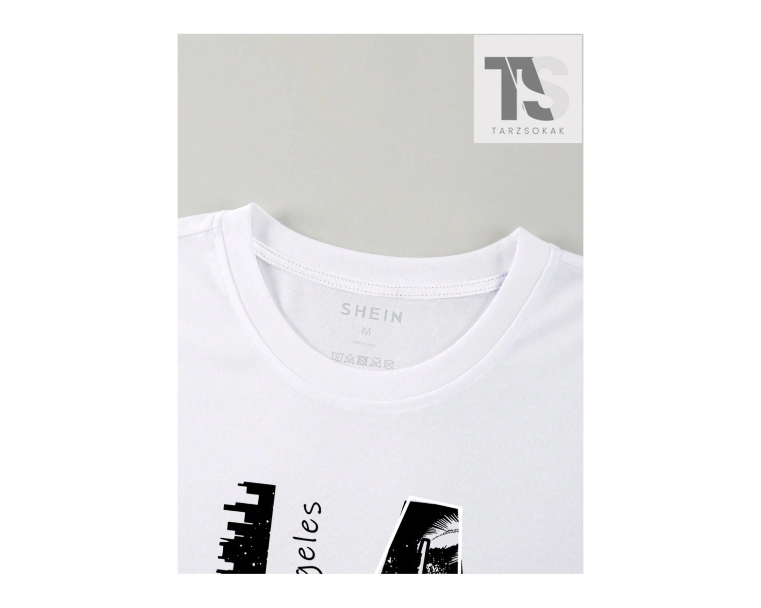 Erkek Mektup Grafikli Tişört