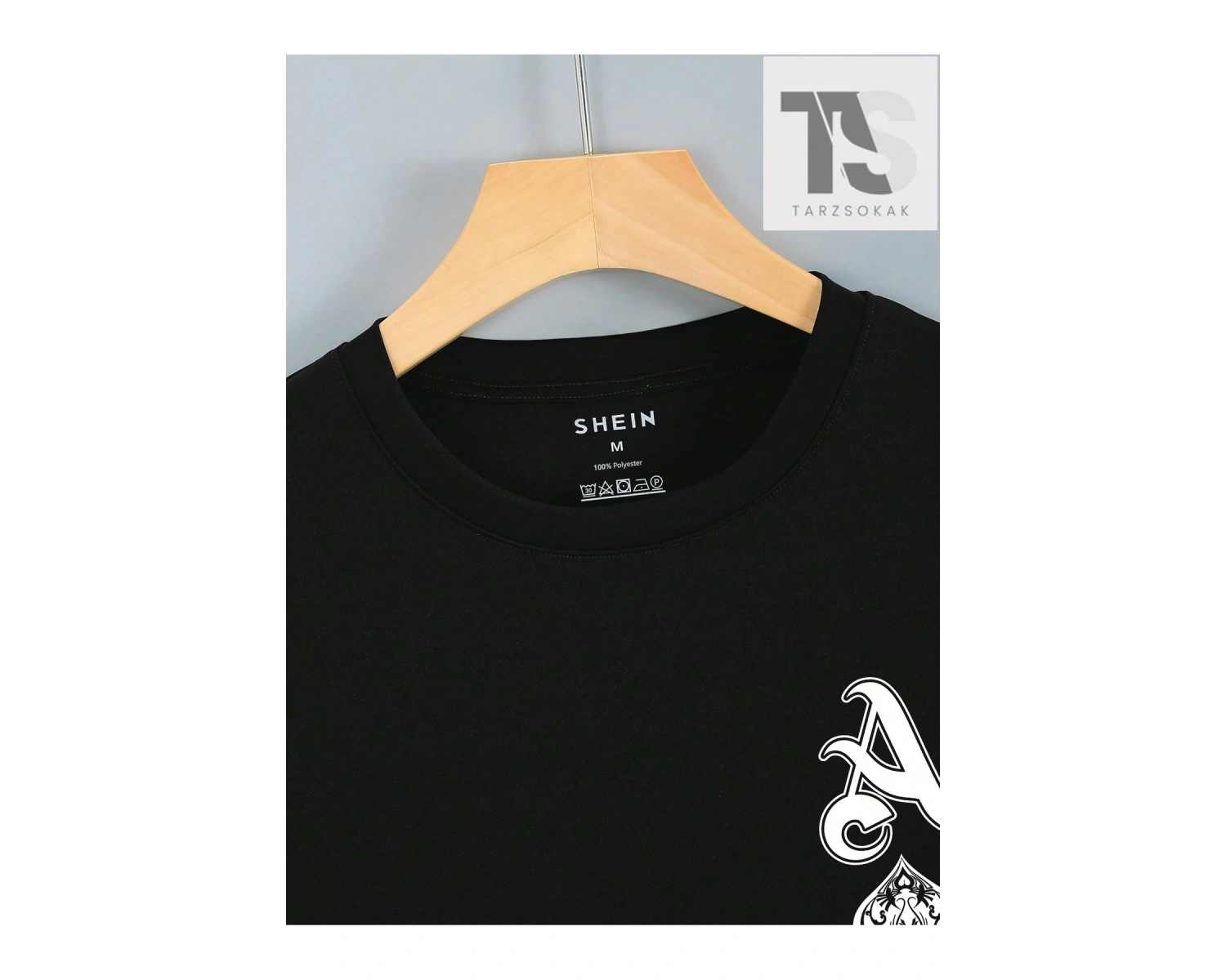 Erkek Mektup Grafikli Tişört