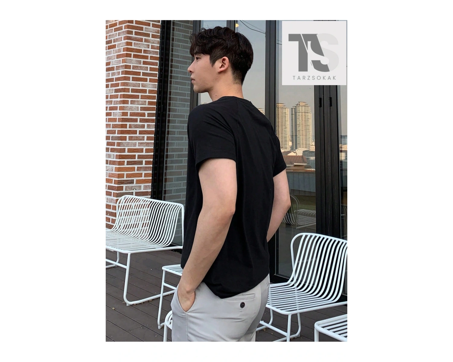 Erkek Örümcek Ağı Baskılı Tişört