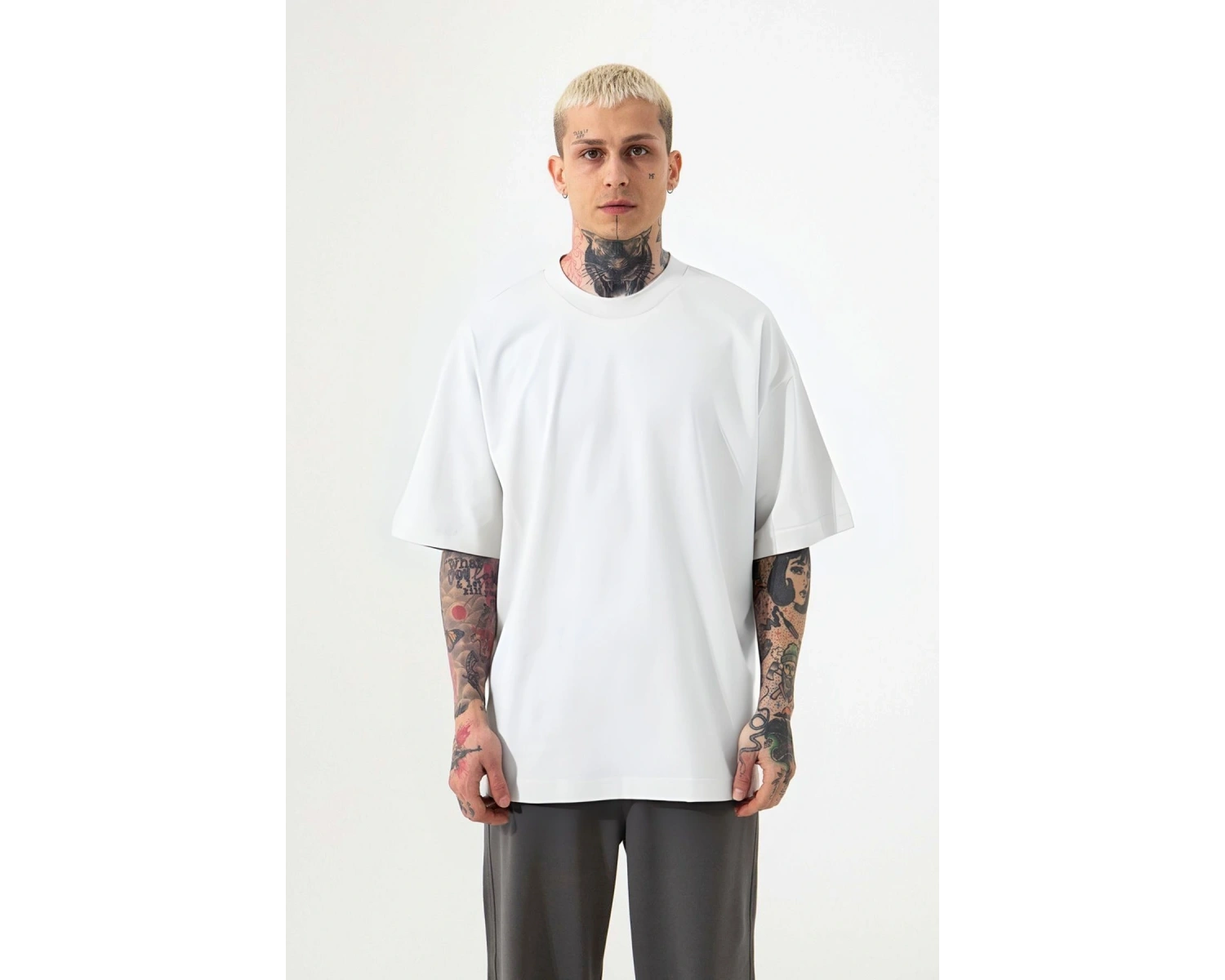 Erkek Oversize Kısa Kollu