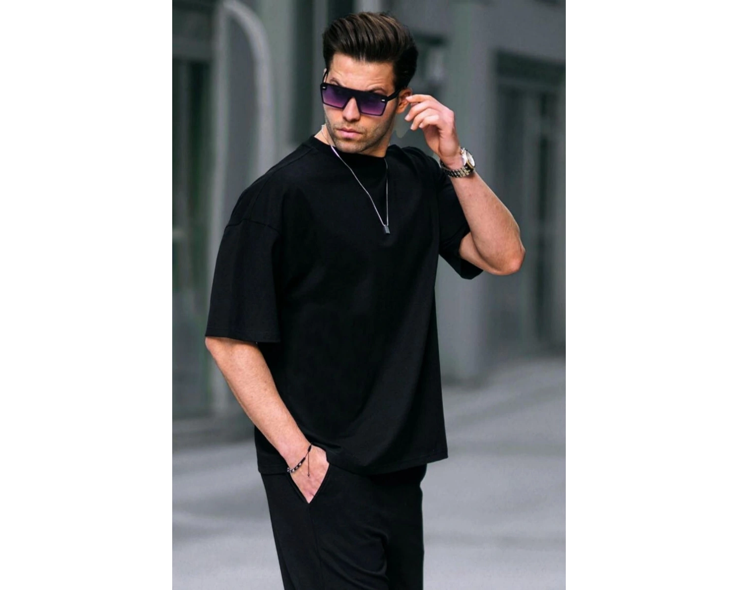 Erkek Oversize Penye Nefes Alan