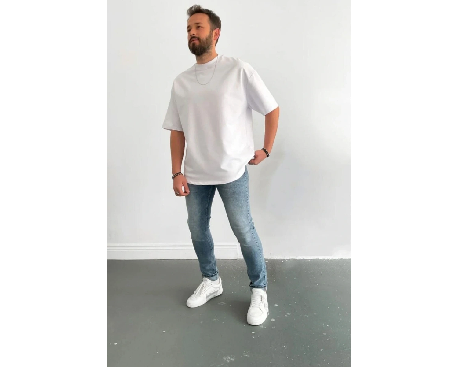 ERKEK OVERSİZE PENYE YAZLIK NEFES ALAN KISA KOLLU