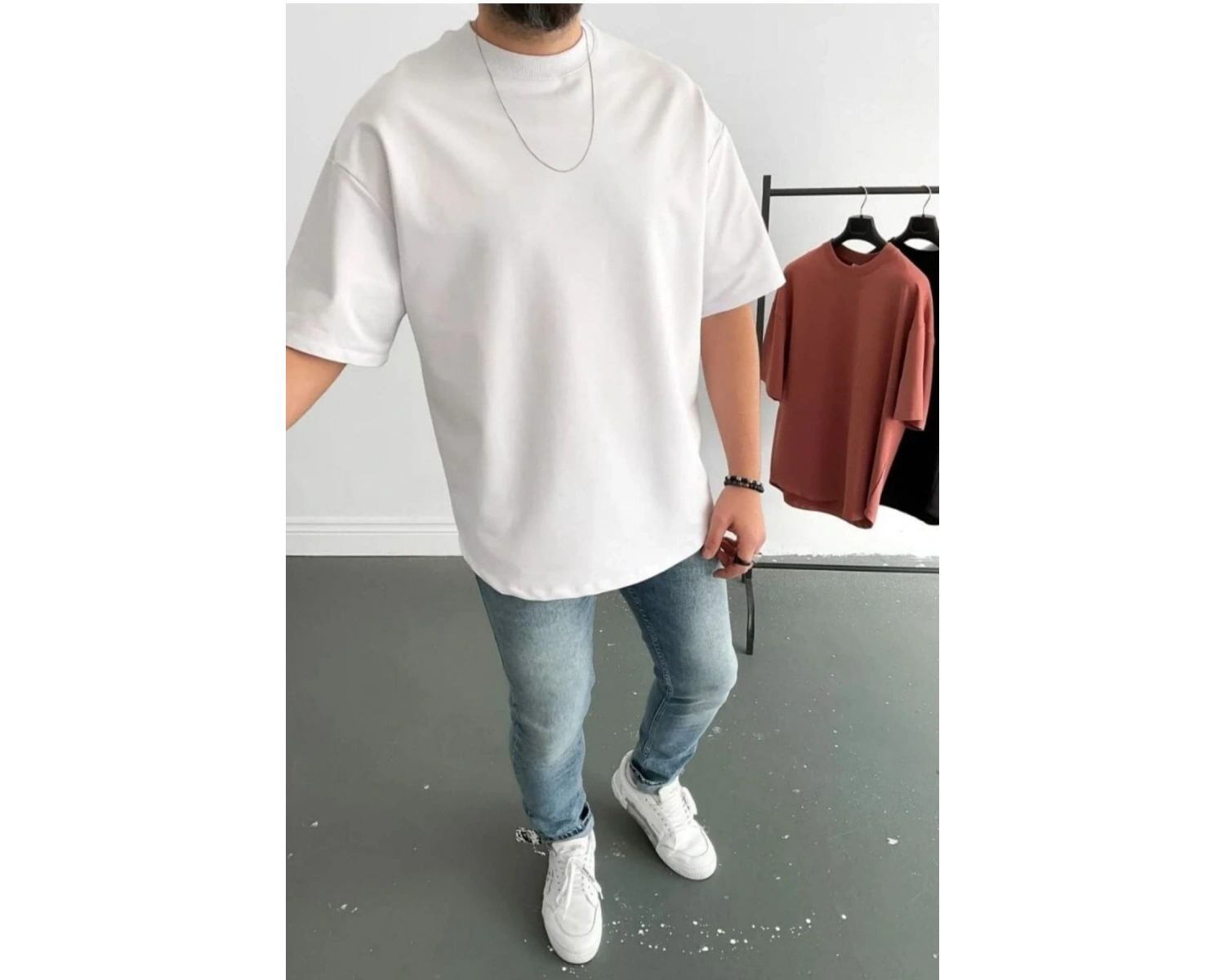 ERKEK OVERSİZE PENYE YAZLIK NEFES ALAN KISA KOLLU