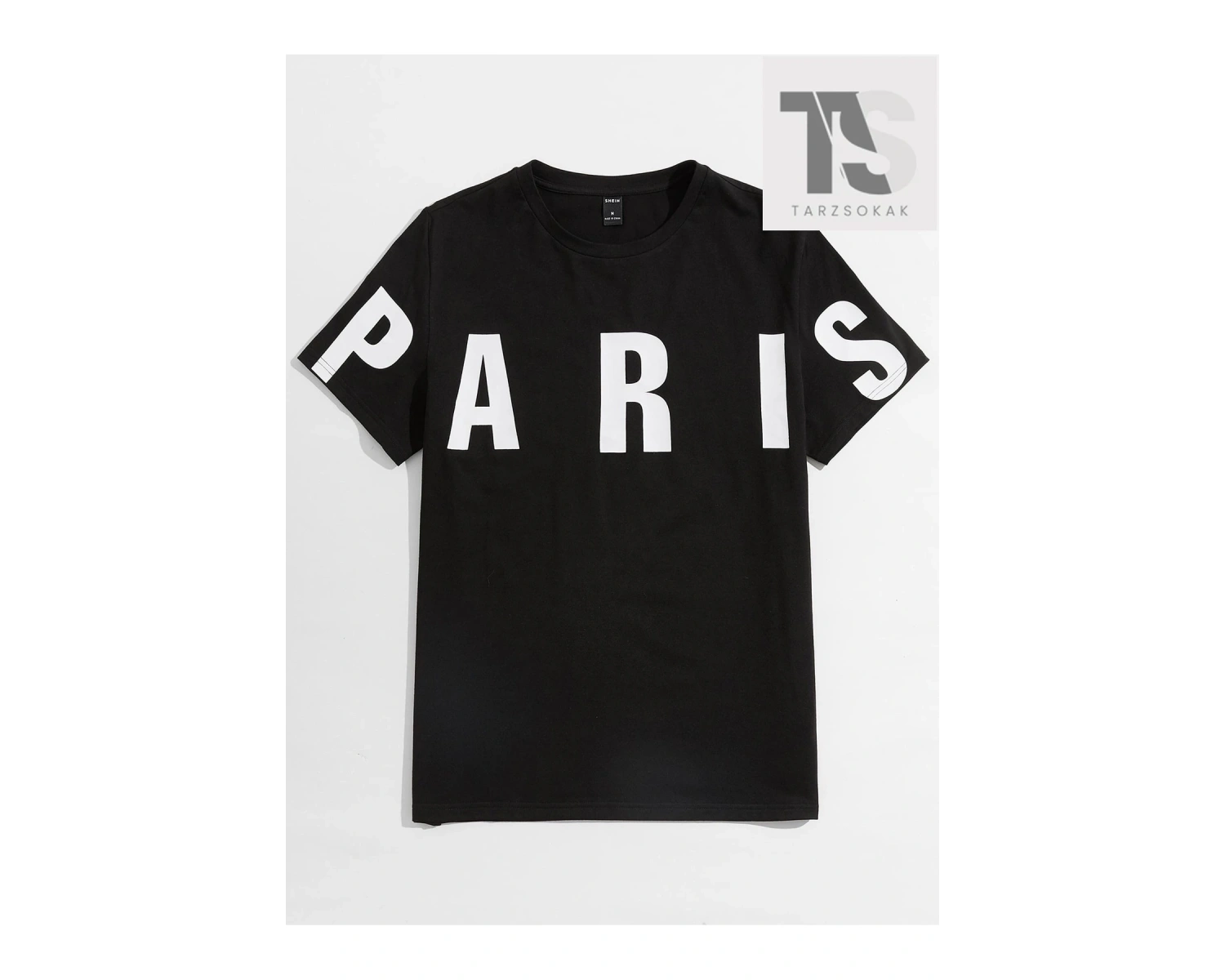 Erkek Pamuk Harfli Grafik Tişört