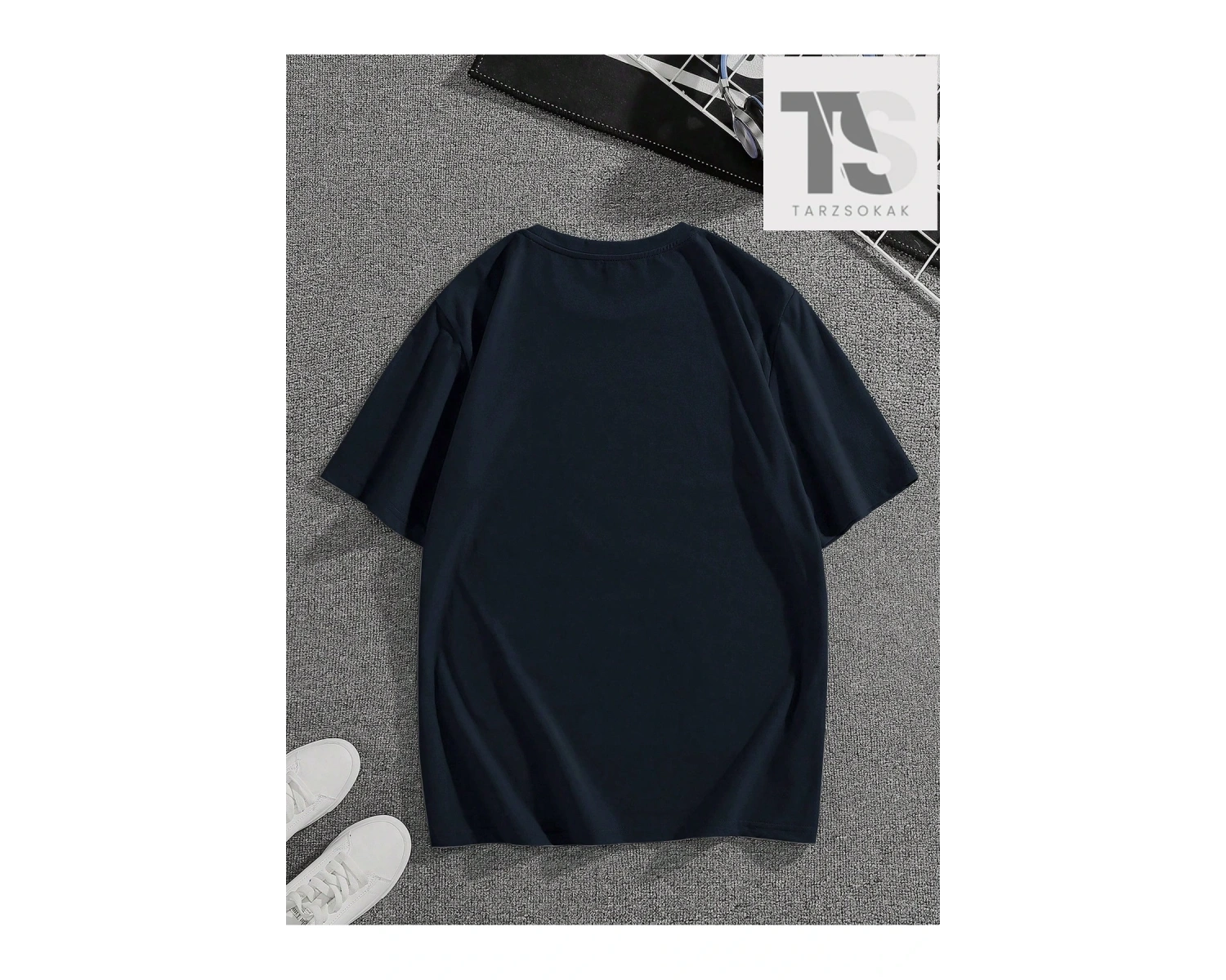 Erkek Pamuklu Düz Raglan Kollu Tişört