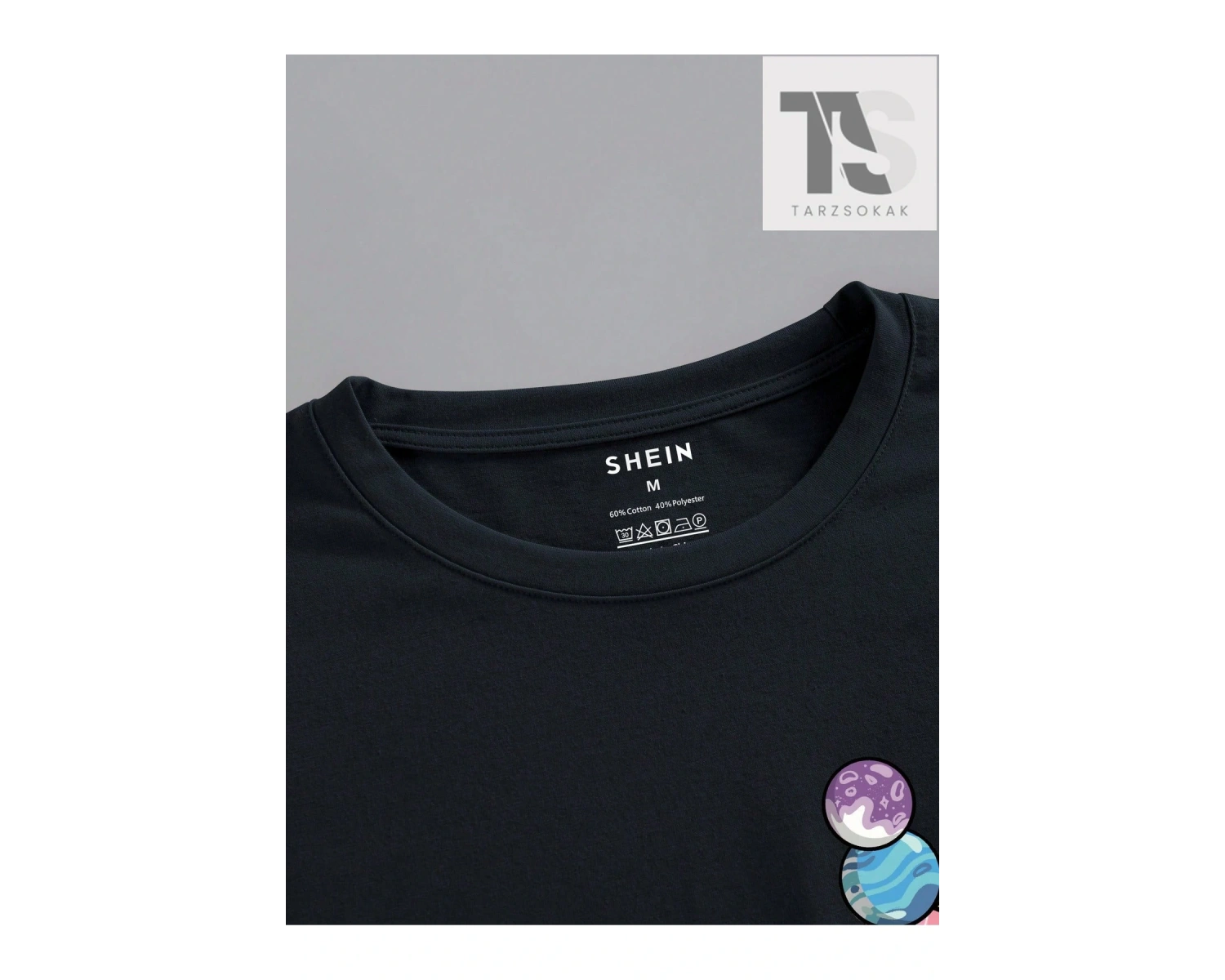 Erkek Pamuklu Düz Raglan Kollu Tişört