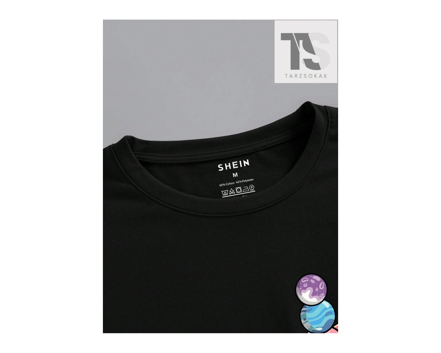 Erkek Pamuklu Gezegen Baskılı Tişört