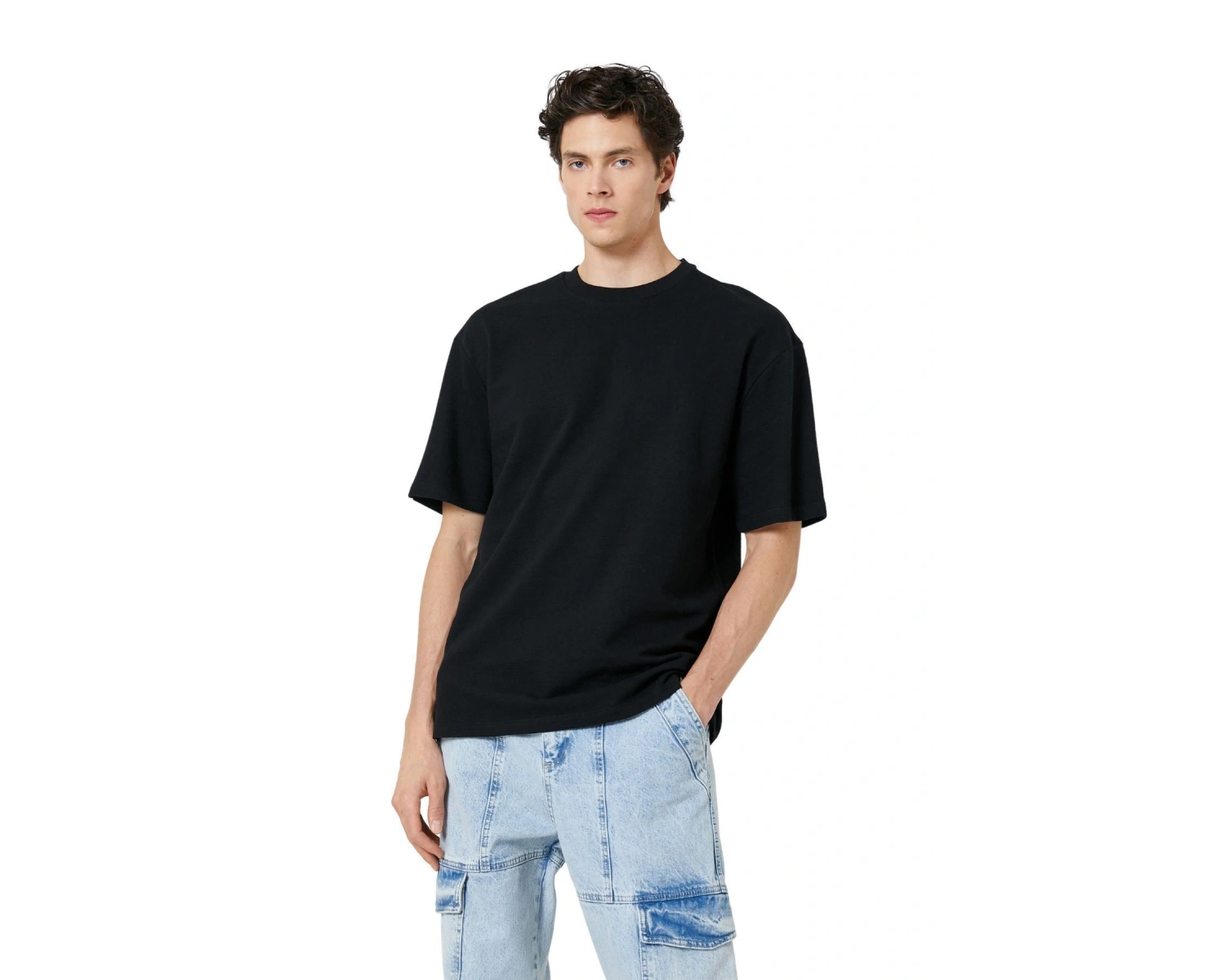 Erkek Rahat Kısa Kollu Oversize