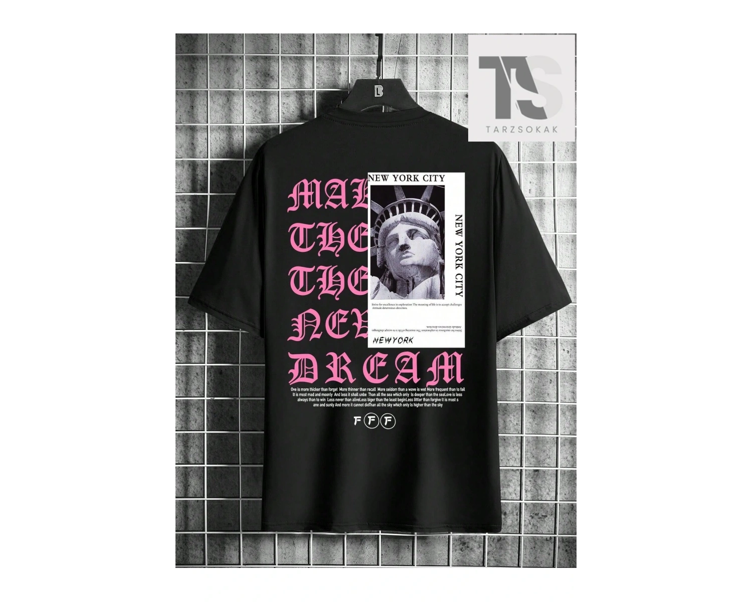 Erkek Slogan Baskılı Kısa Kollu Tişört