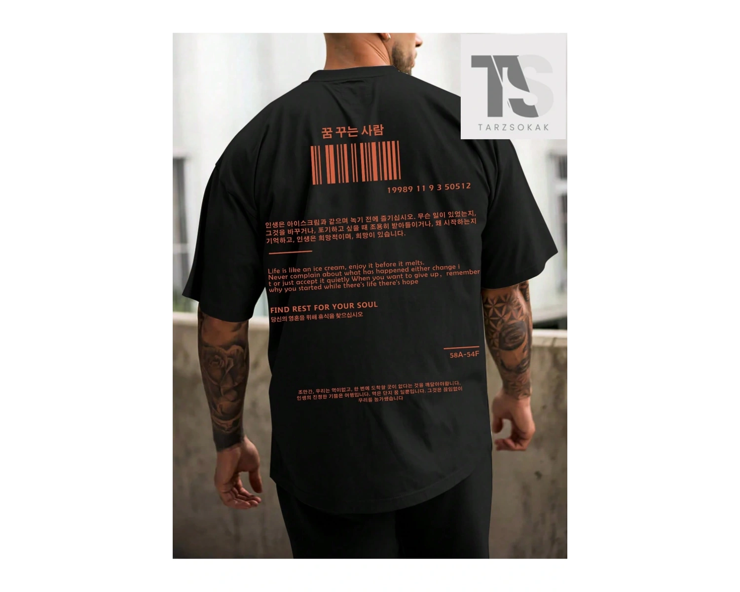 Erkek Slogan Baskılı T-Shirt