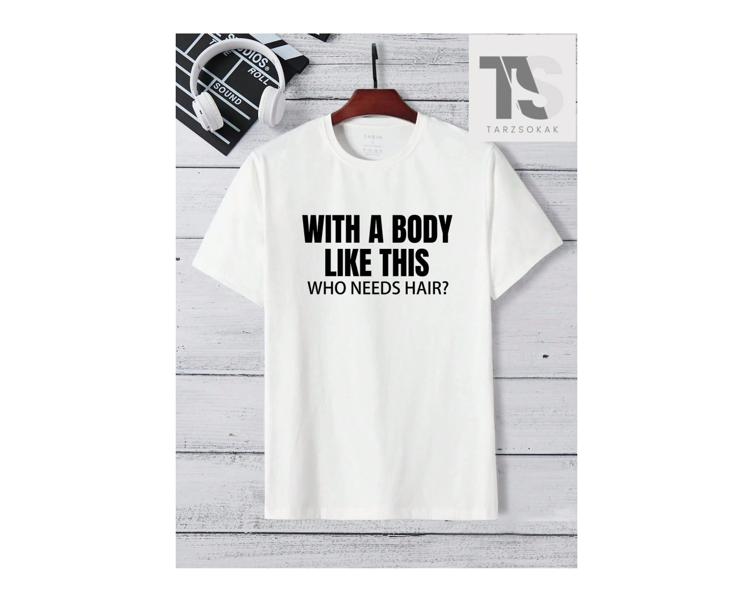 Erkek Slogan Baskılı T-shirt