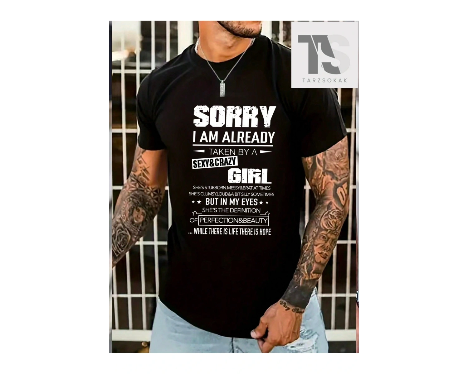 Erkek Slogan Baskılı T-Shirt