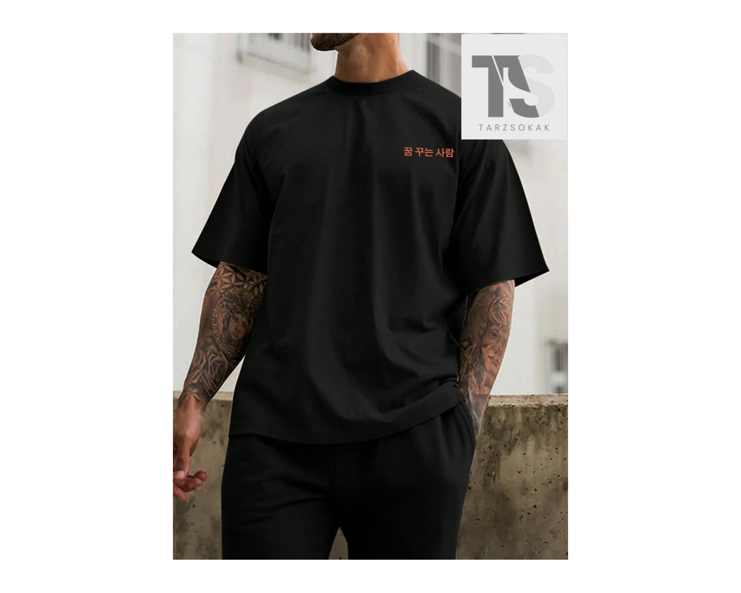 Erkek Slogan Baskılı T-Shirt