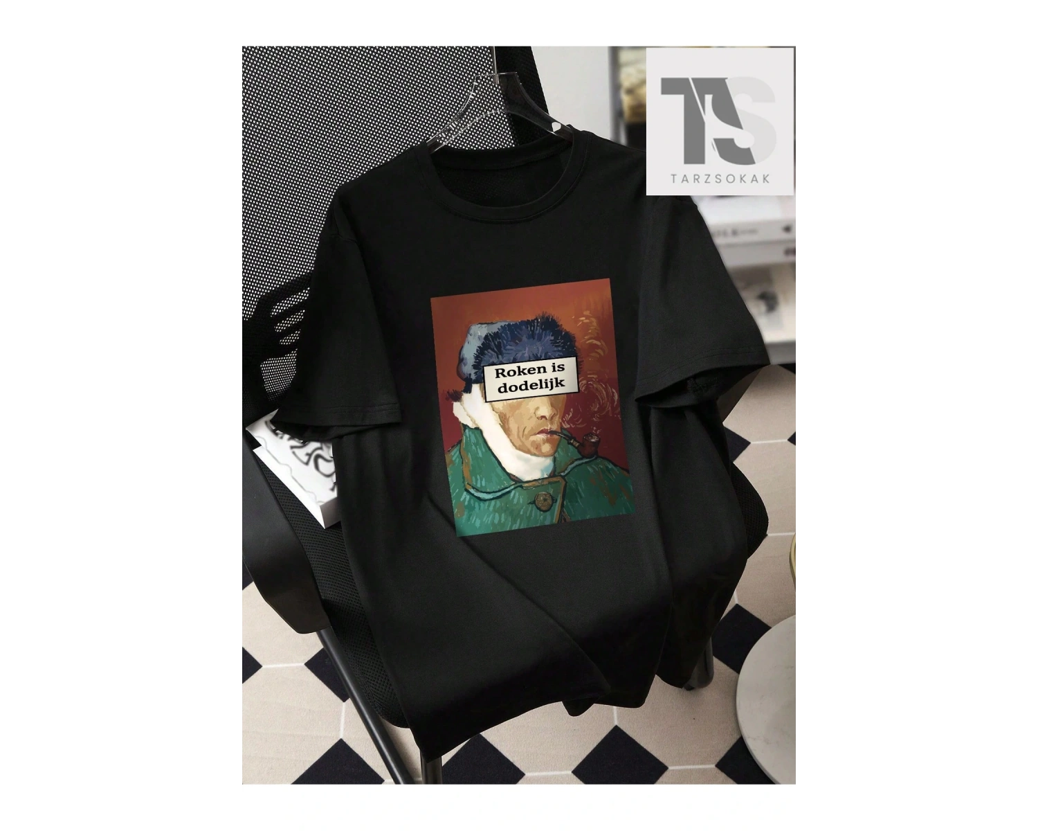 Erkek Slogan Baskılı Tişört