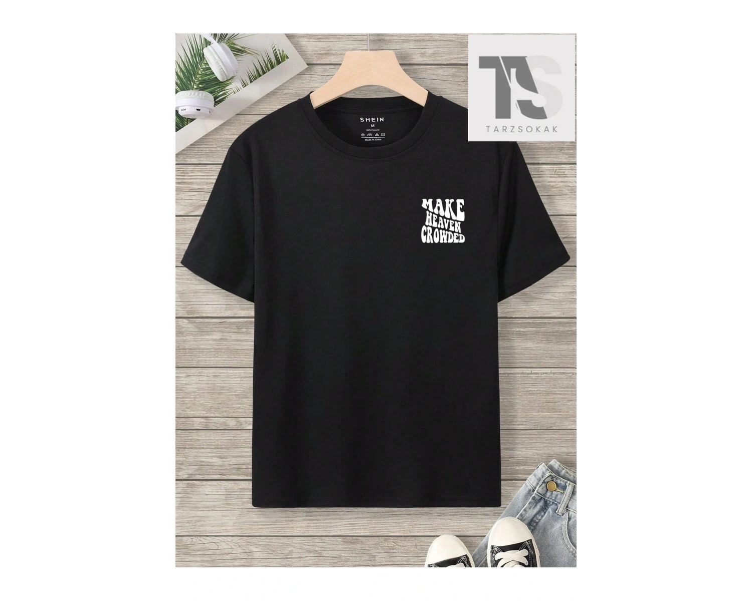 Erkek Sloganlı Grafik Tişört