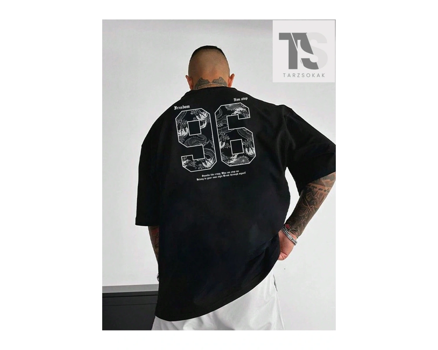 Erkek Sörf Sloganı Baskılı Tişört