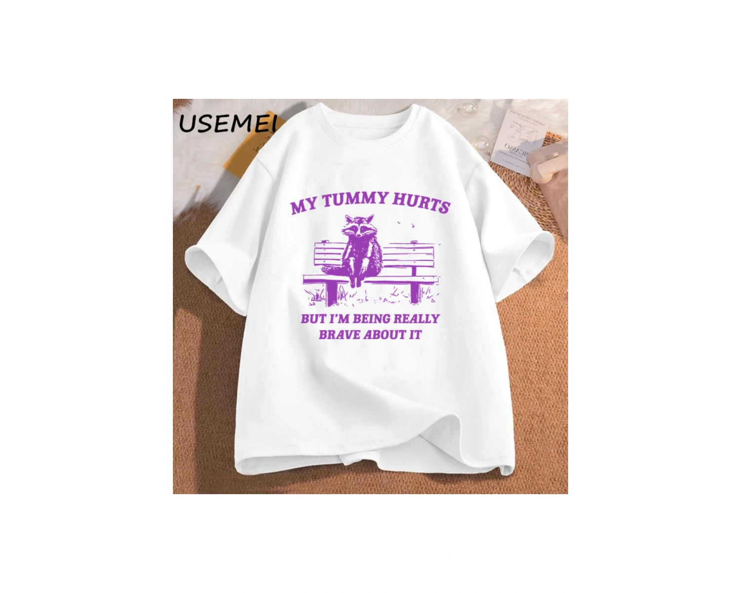 Erkek tişört benim karın acıyor ama bu konuda gerçekten cesur olmak tişörtleri komik grafik M 2835