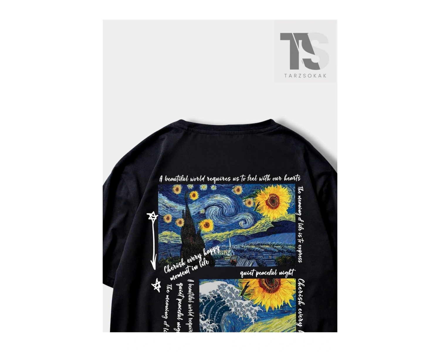 Erkek Tropikal Baskılı Tişört