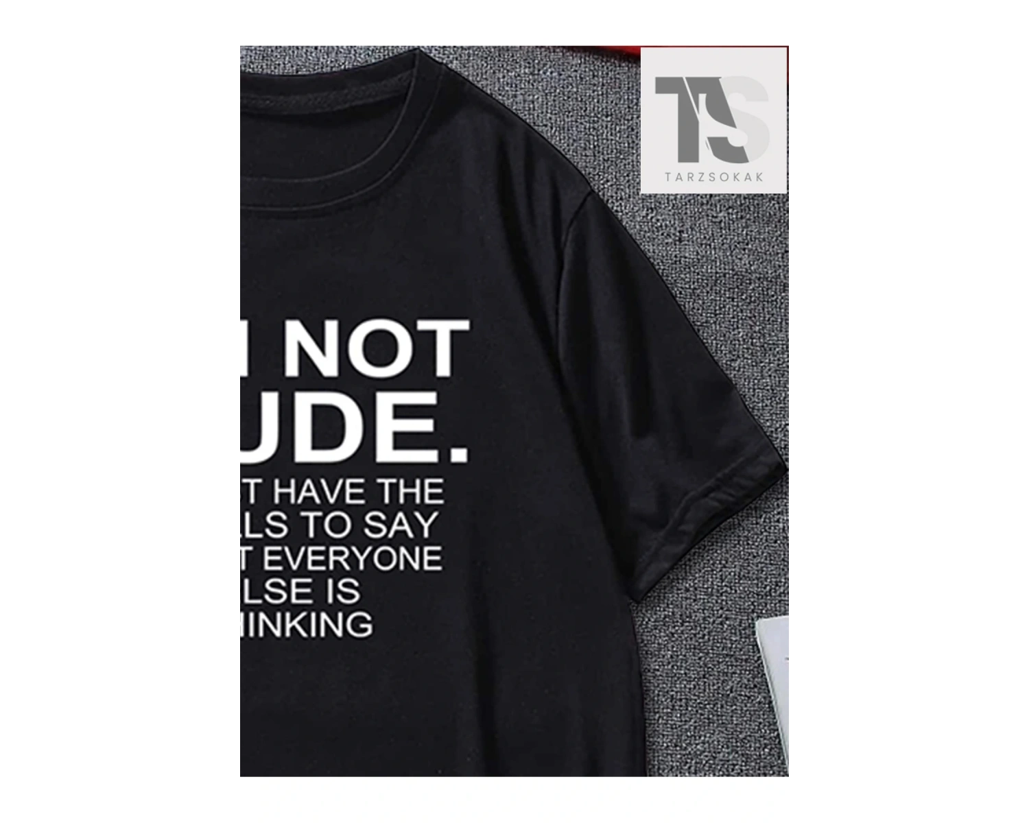 Erkek Yazılı Baskılı Kısa Kollu Tişört