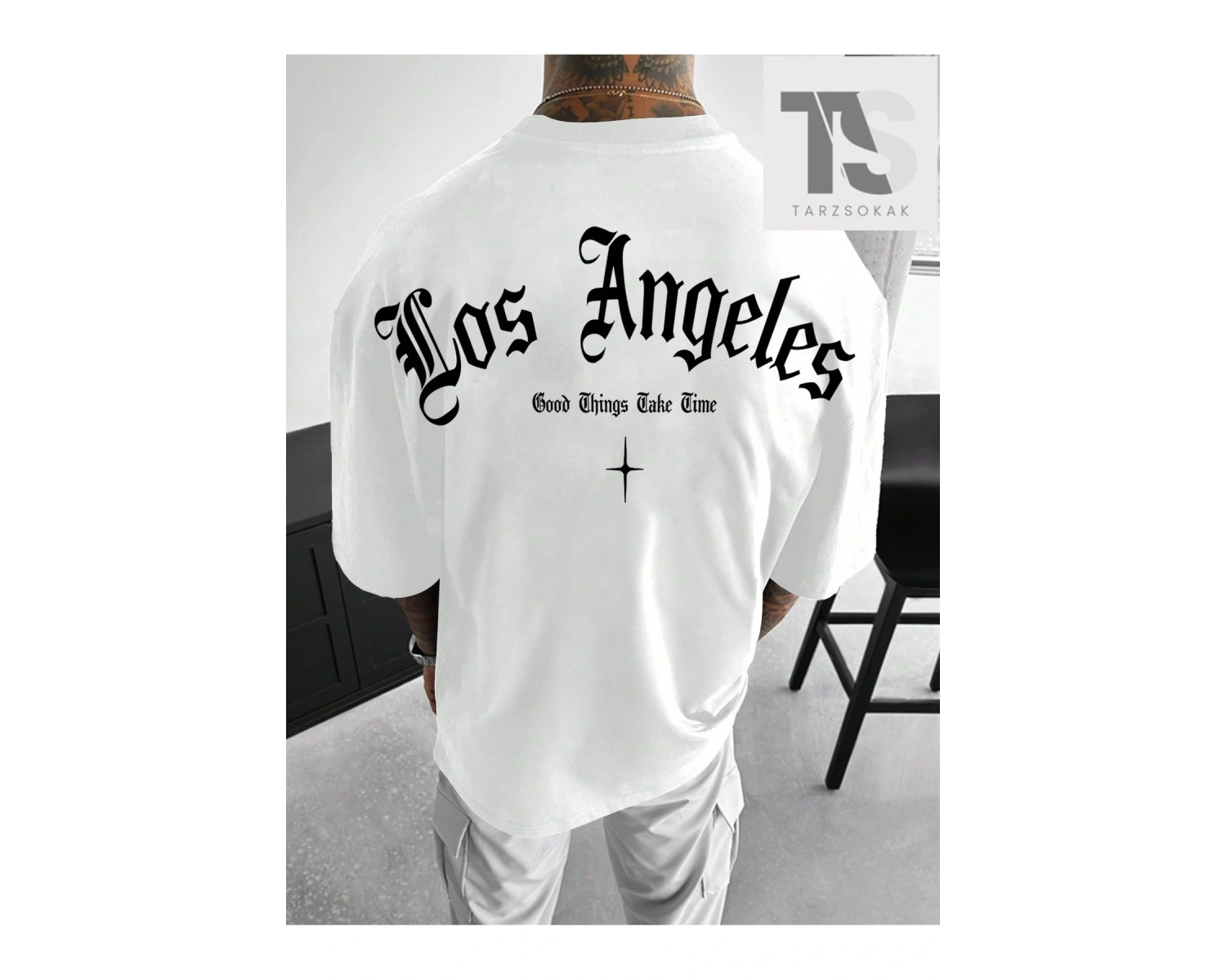 Erkek Yazılı Baskılı T-shirt