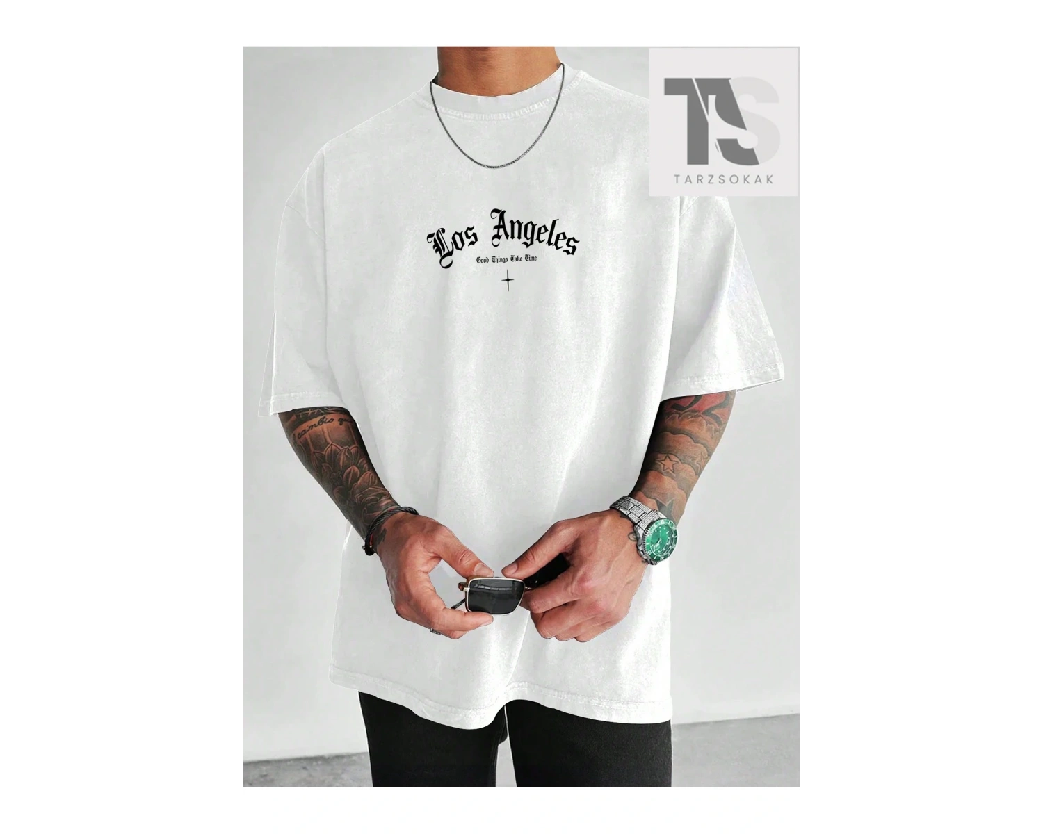 Erkek Yazılı Baskılı T-shirt