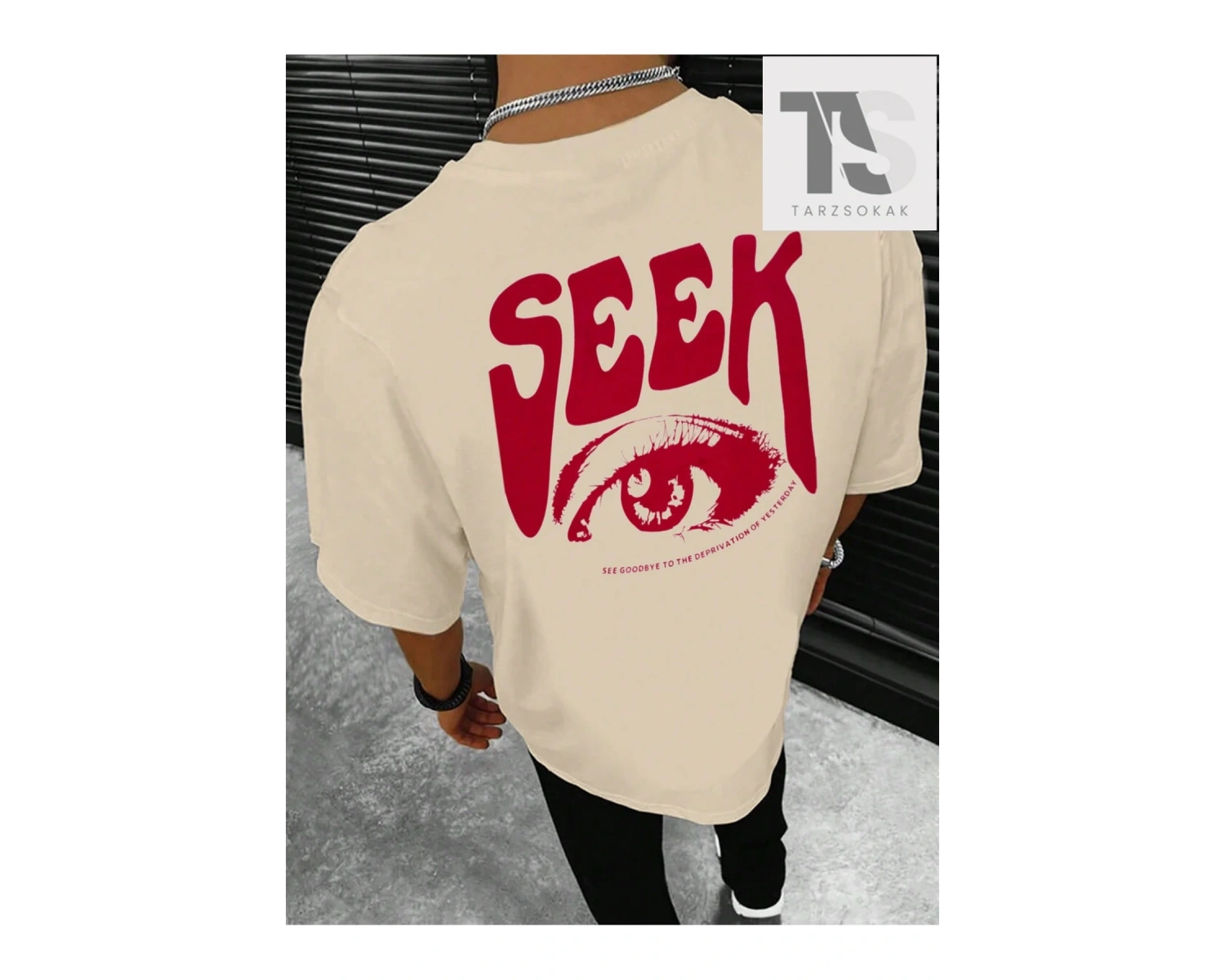 Erkek Yazılı Baskılı Tişört