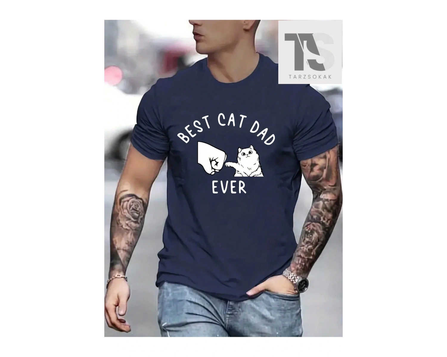 Erkek Yazılı Baskılı Tişört