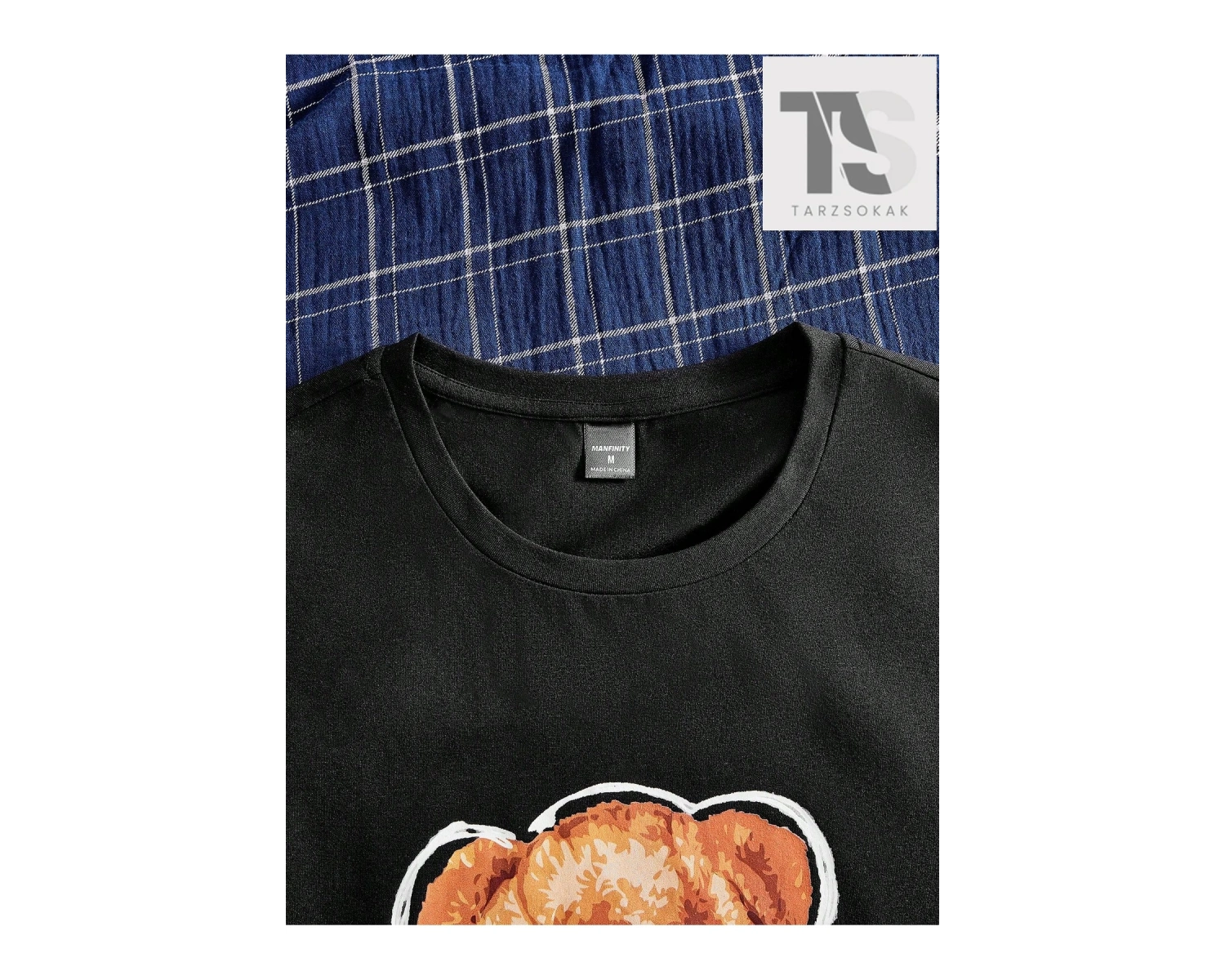 Erkek Yazılı Baskılı Tişört