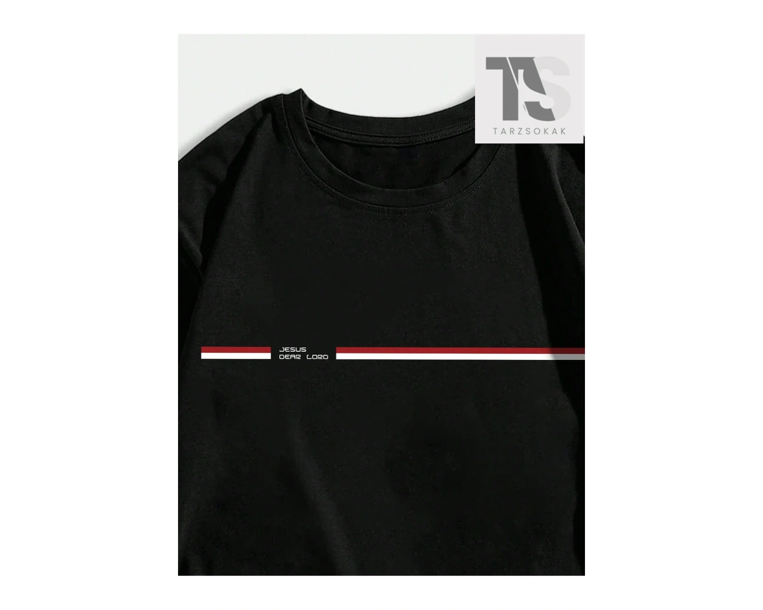 Erkek Yazılı Baskılı Yuvarlak Yaka Tişört