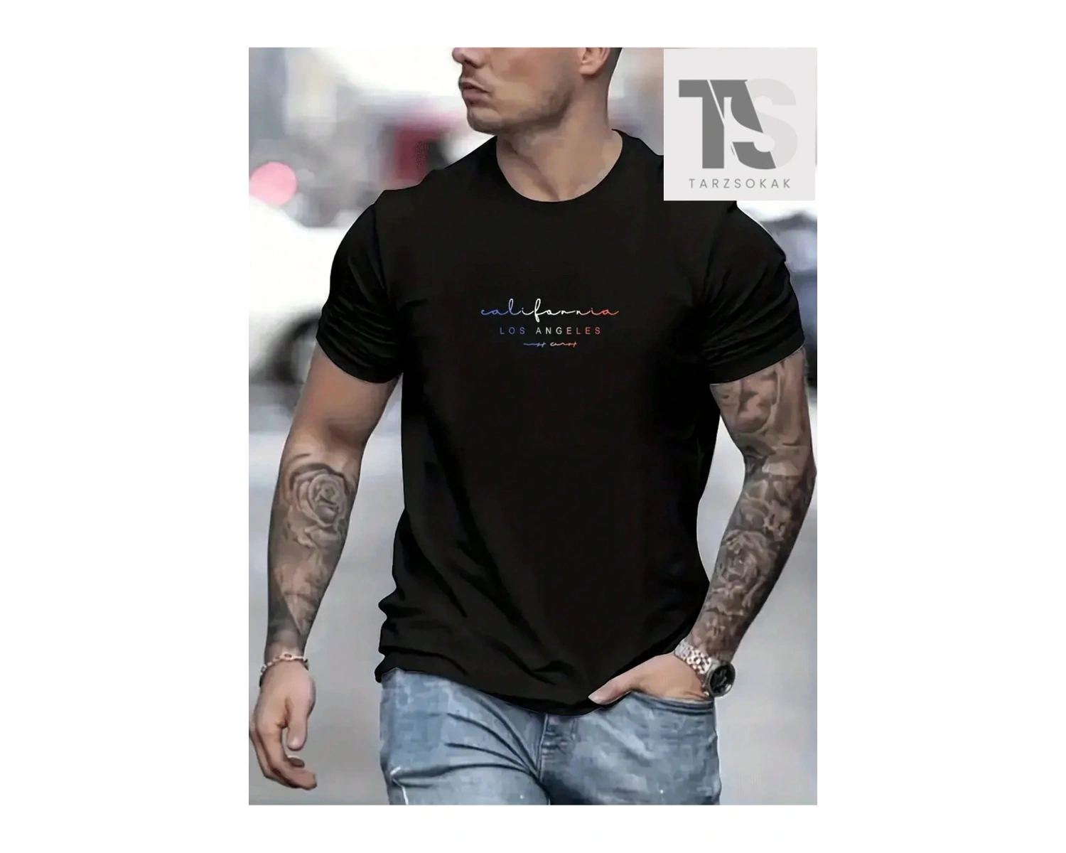 Erkek Yazılı Kısa Kollu Tişört