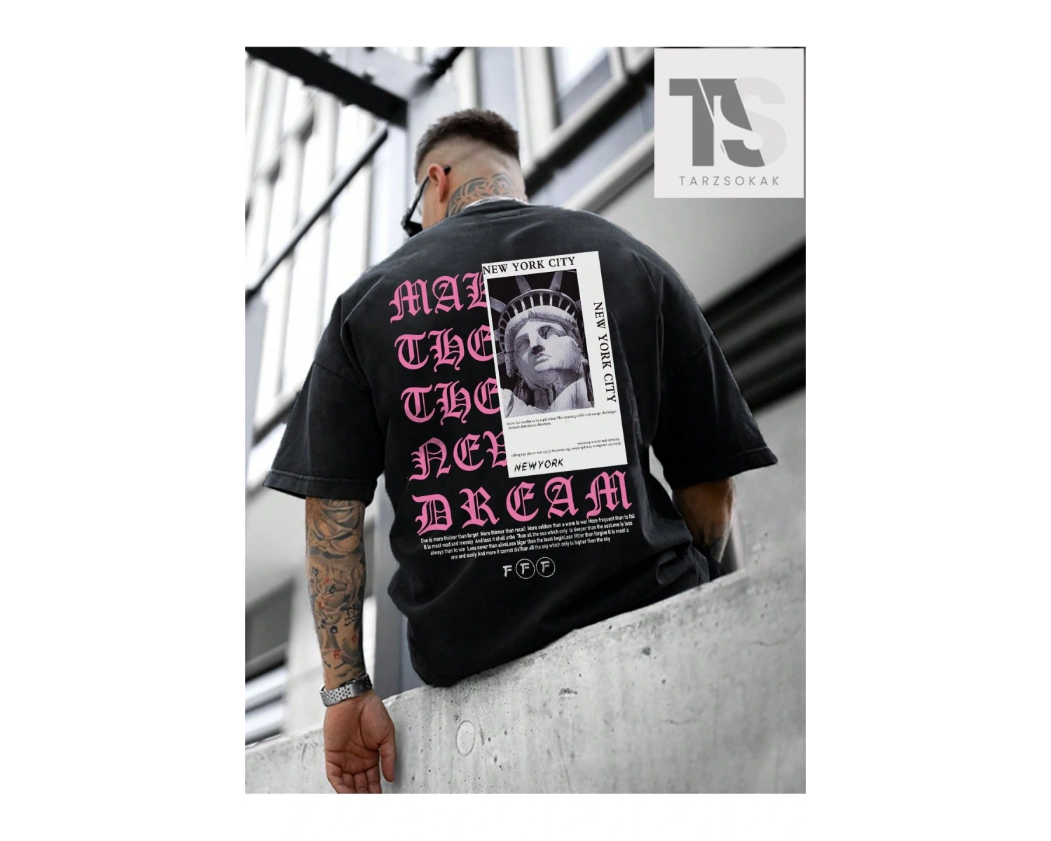 Erkek Yazılı Kısa Kollu Tişört