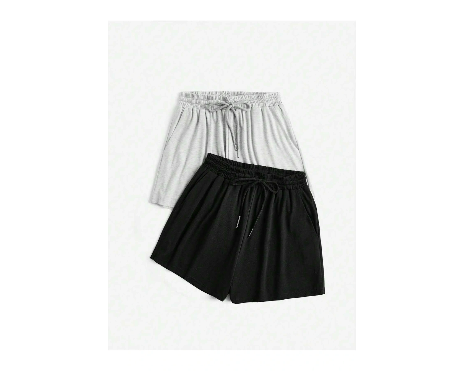 Essnce 2pcs Drawstring Waist Track Şort