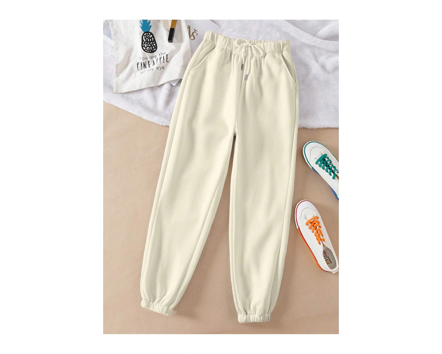 Essnce Katı Belden Bağlamalı Eşofman Altı