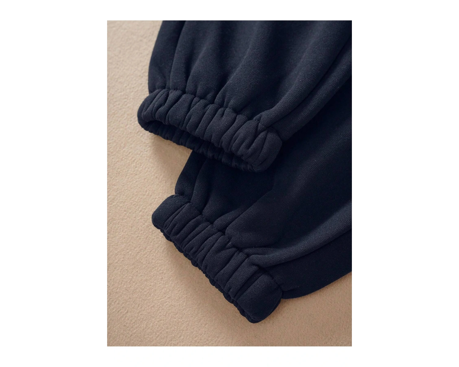 Essnce Solid Drawstring Waist Thermal Lined 4 Mevsim Eşofman