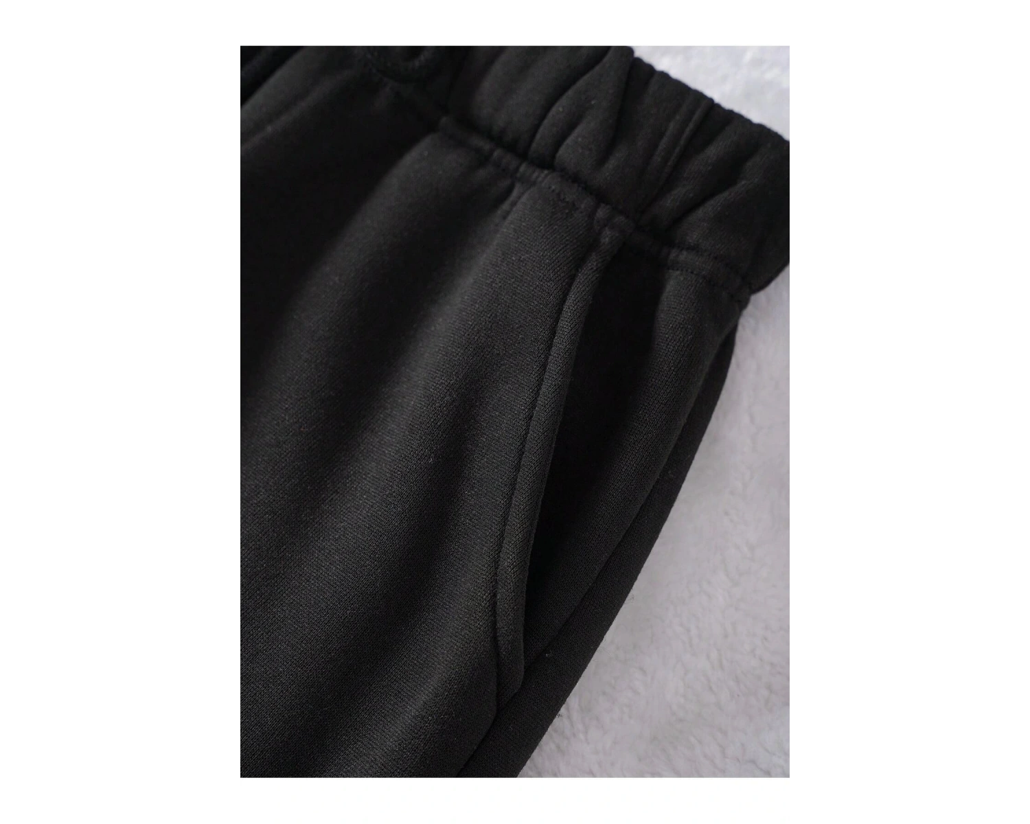 Essnce Solid Drawstring Waist Thermal Lined 4 Mevsim Eşofman