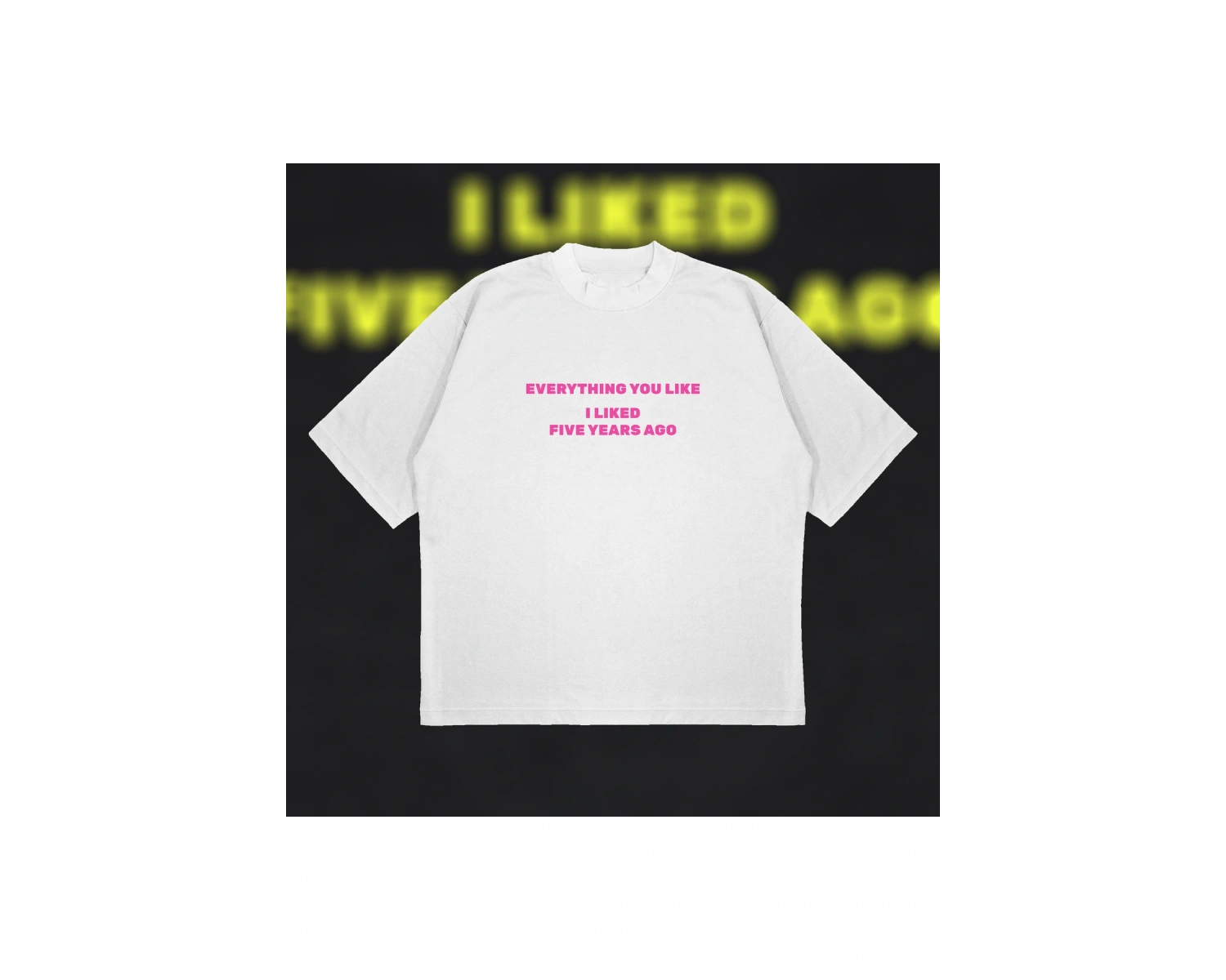 Everything You Like Oversize Unisex Pamuklu Nefes Alan Kalın Kumaşlı