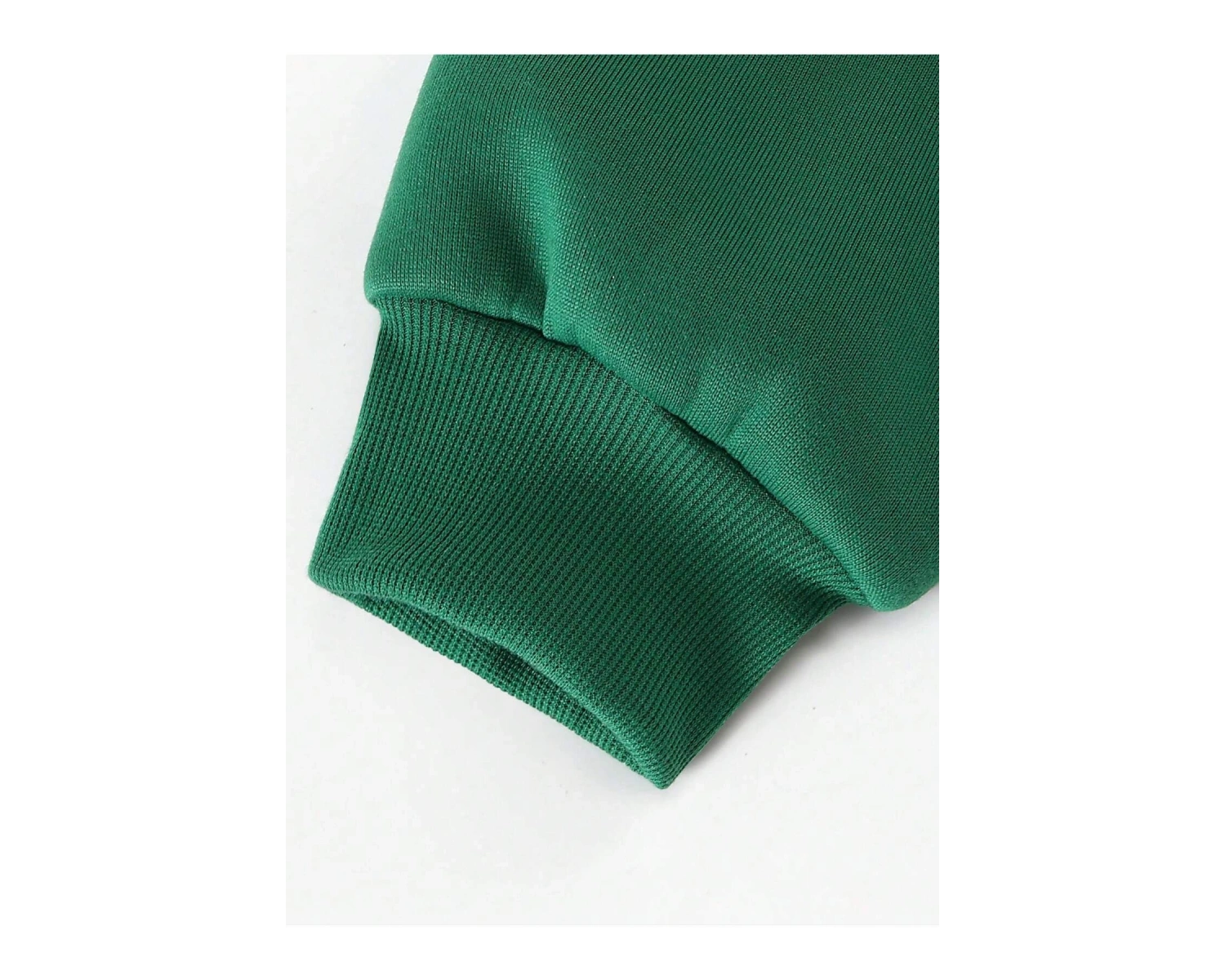 Fermuarlı Sweatshirt Manfinity Hypemode Men Floral & Slogan Graphic Drawstring Sweatshirt Yeşil