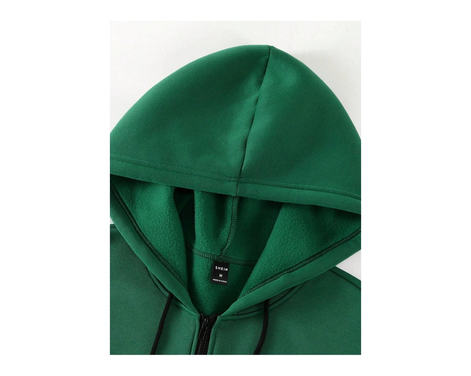 Fermuarlı Sweatshirt Manfinity Hypemode Men Floral & Slogan Graphic Drawstring Sweatshirt Yeşil