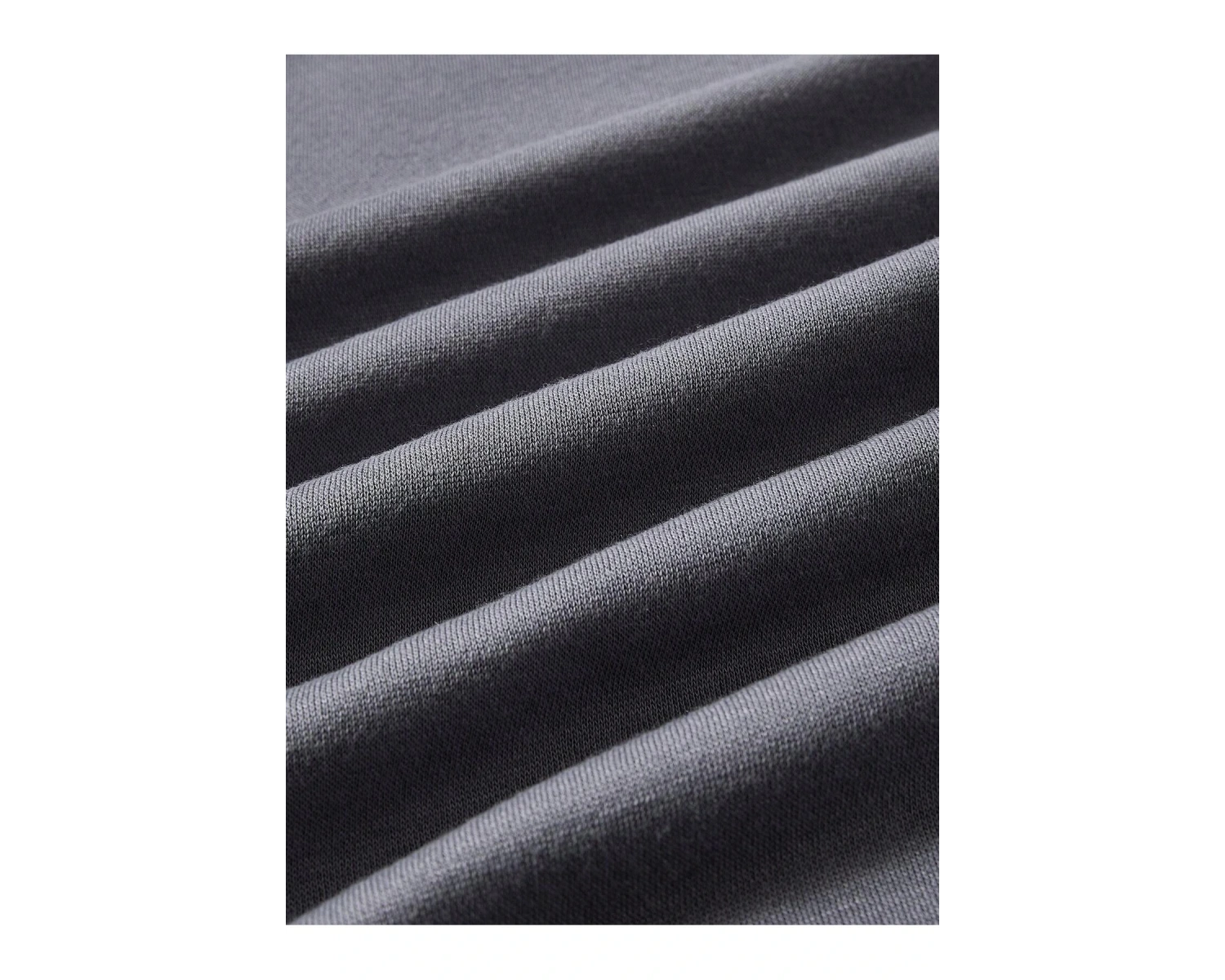 Figür Grafikli Düşük Omuzlu Termal Sweat Gri