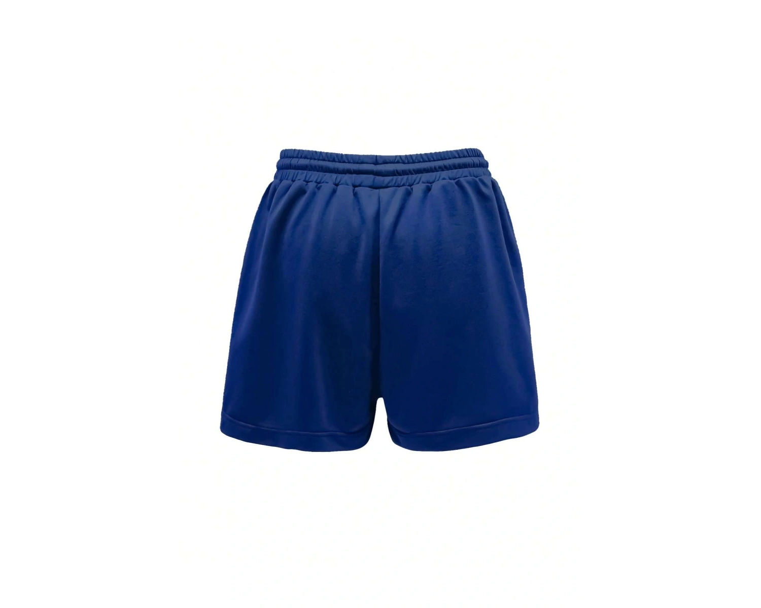 Figure and Slogan Graphic Drawstring Waist Track Şort