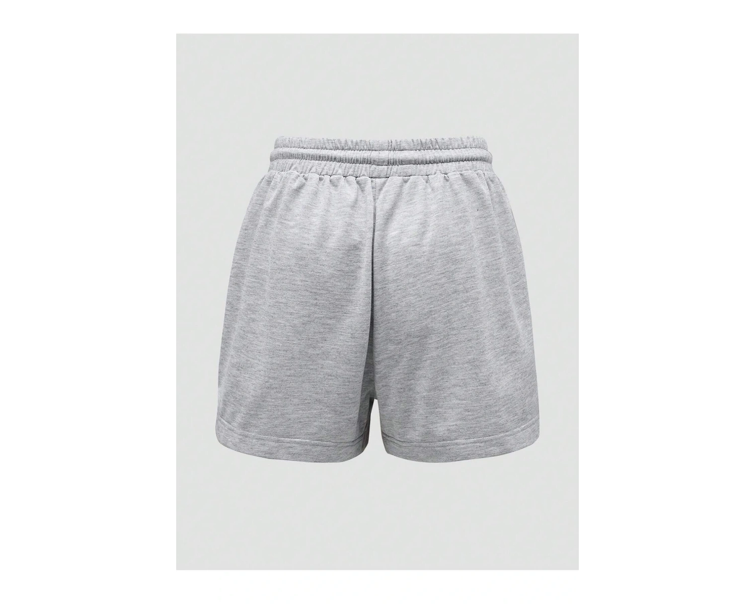 Figure Graphic Drawstring Waist Şort