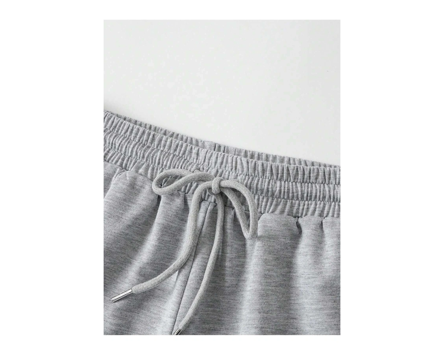 Figure Graphic Drawstring Waist Şort