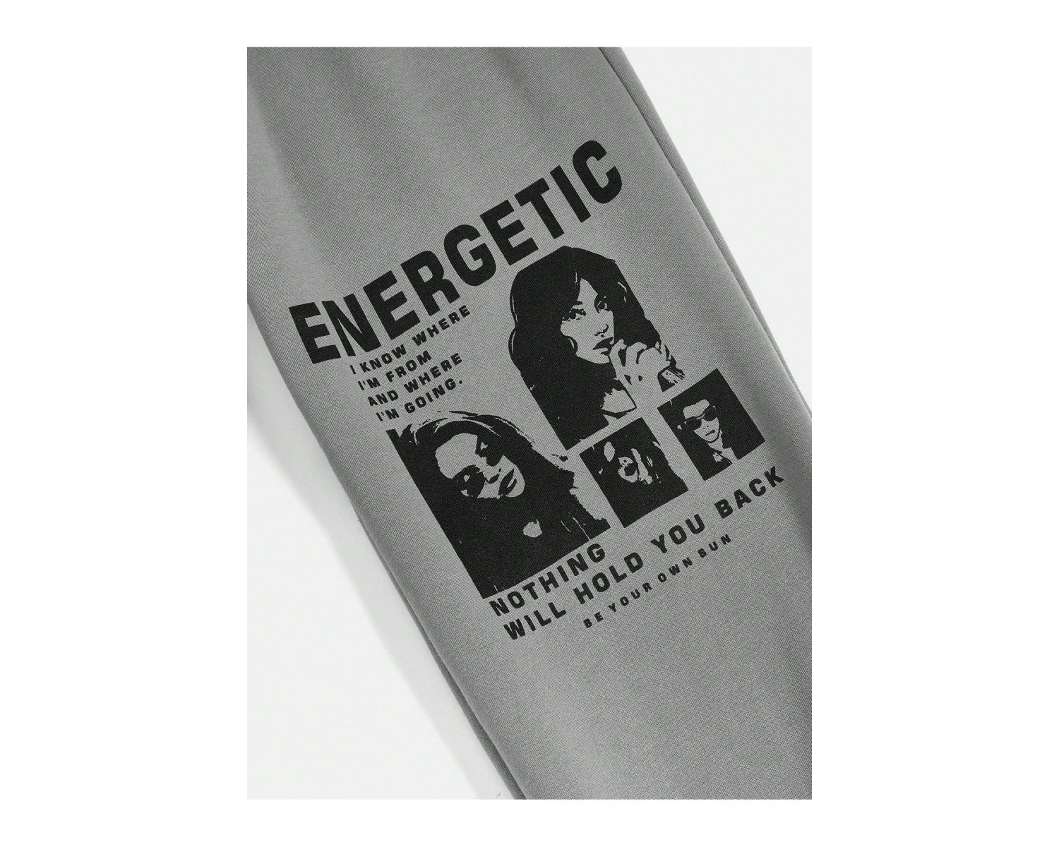 Figure & Graphic Elastic Waist 4 Mevsim Eşofman